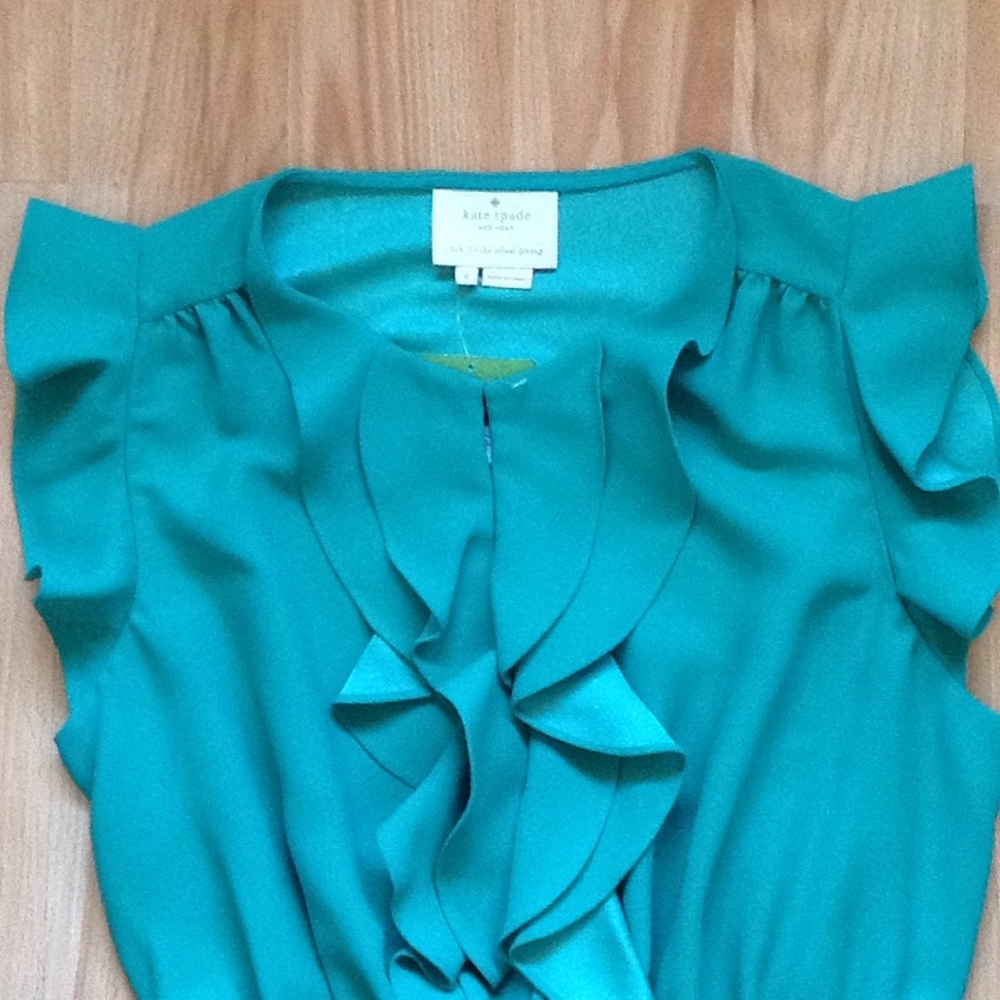 Kate Spade Crepe ruffle dress